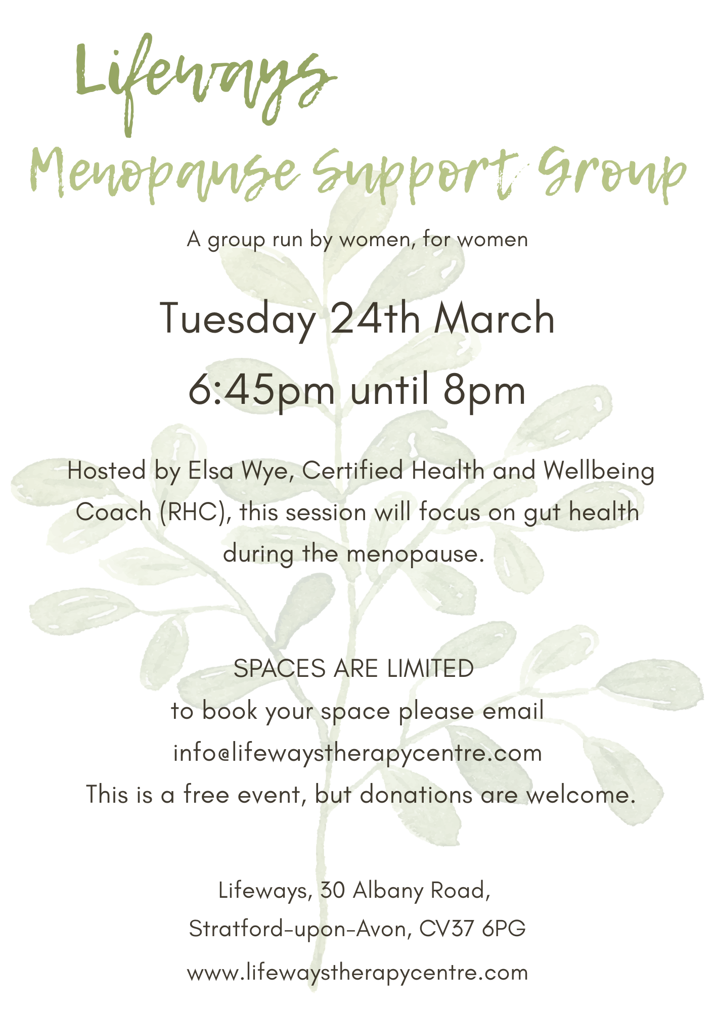 Menopause Support Group